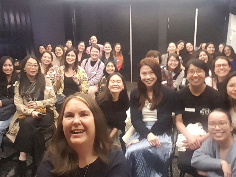A selfie photo between Kim and her participants' event