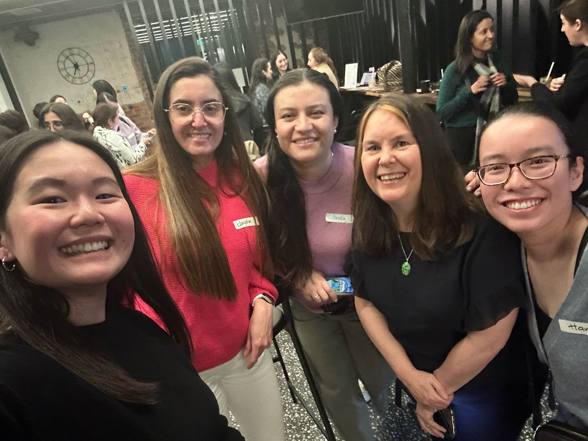 A selfie photo between Kim and her participant's event